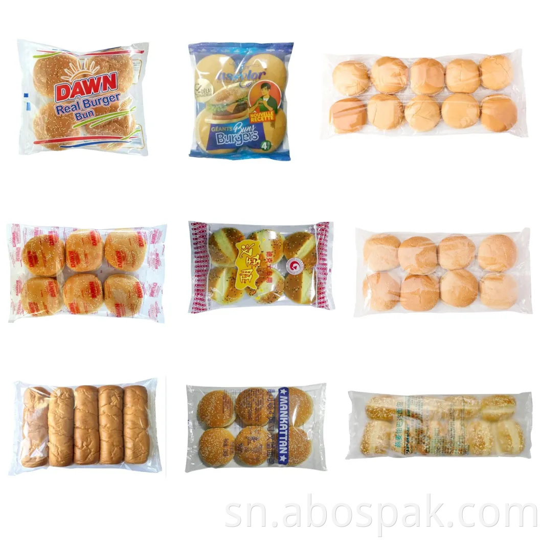 Automatic Loaf/Hotdog/Red-Hot/Lavash Bread/Arabic Pita/Chimedu Chingwa/Homwe Yekudya Kurongedza Packaging Machine